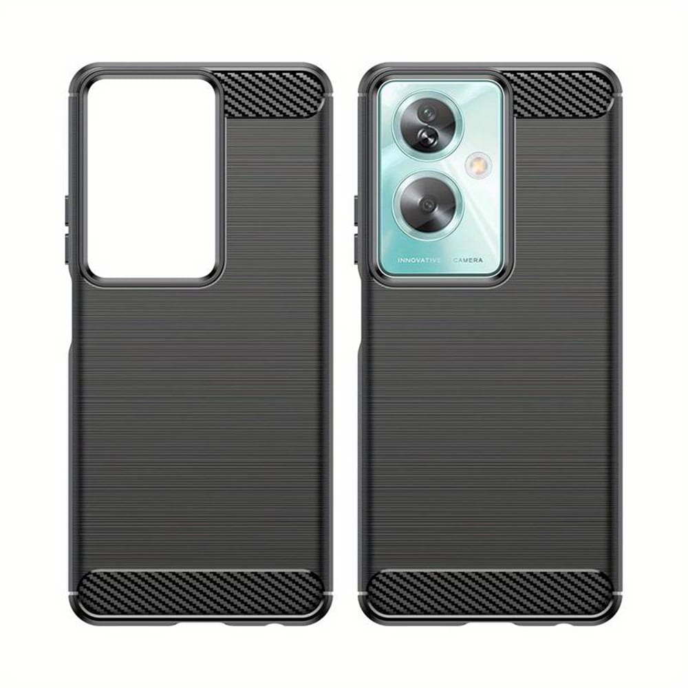 Techsuit Carbon Silicone - θήκη για Oppo A79 / Oneplus Nord N30 SE - Μαύρο - Image 2