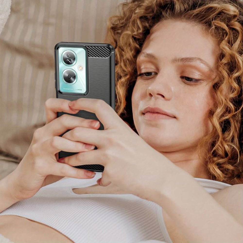 Techsuit Carbon Silicone - θήκη για Oppo A79 / Oneplus Nord N30 SE - Μαύρο - Image 5