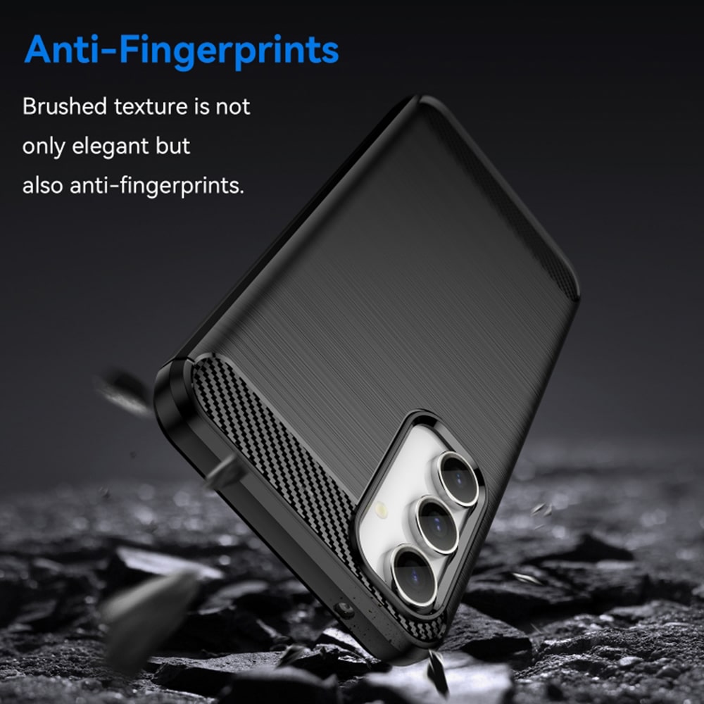 Techsuit Carbon Silicone - θήκη για Samsung Galaxy A35 - Μαύρο - Image 3