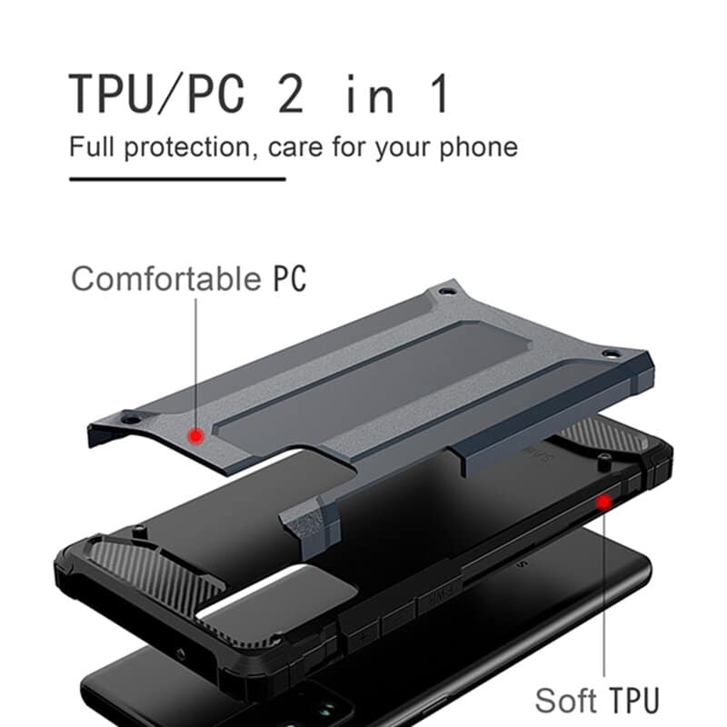 Techsuit Hybrid Armor - θήκη για Samsung Galaxy S24 Ultra - Μαύρο - Image 2