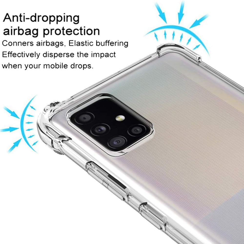 Techsuit Shockproof Clear Silicone - θήκη για Samsung Galaxy A51 - Διάφανο - Image 3