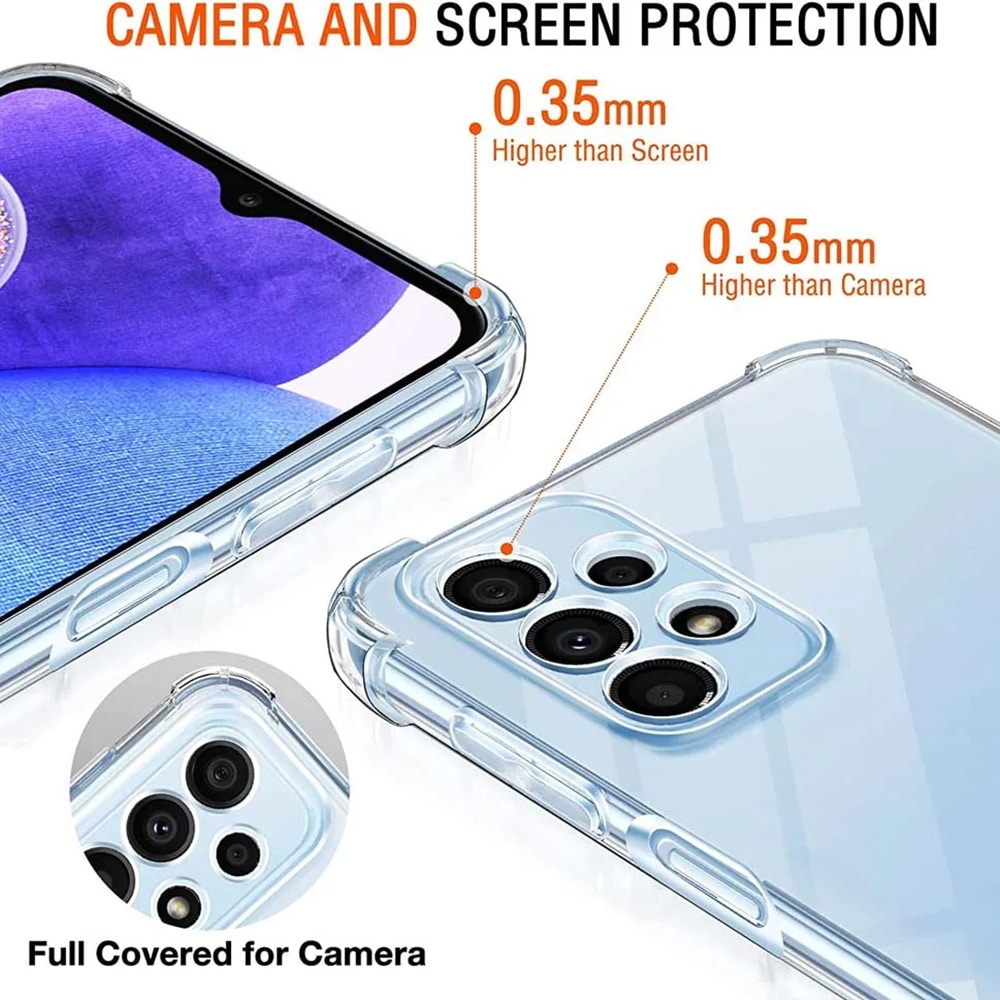 Techsuit Shockproof Clear Silicone - θήκη για Samsung Galaxy A23 - Διάφανο - Image 5