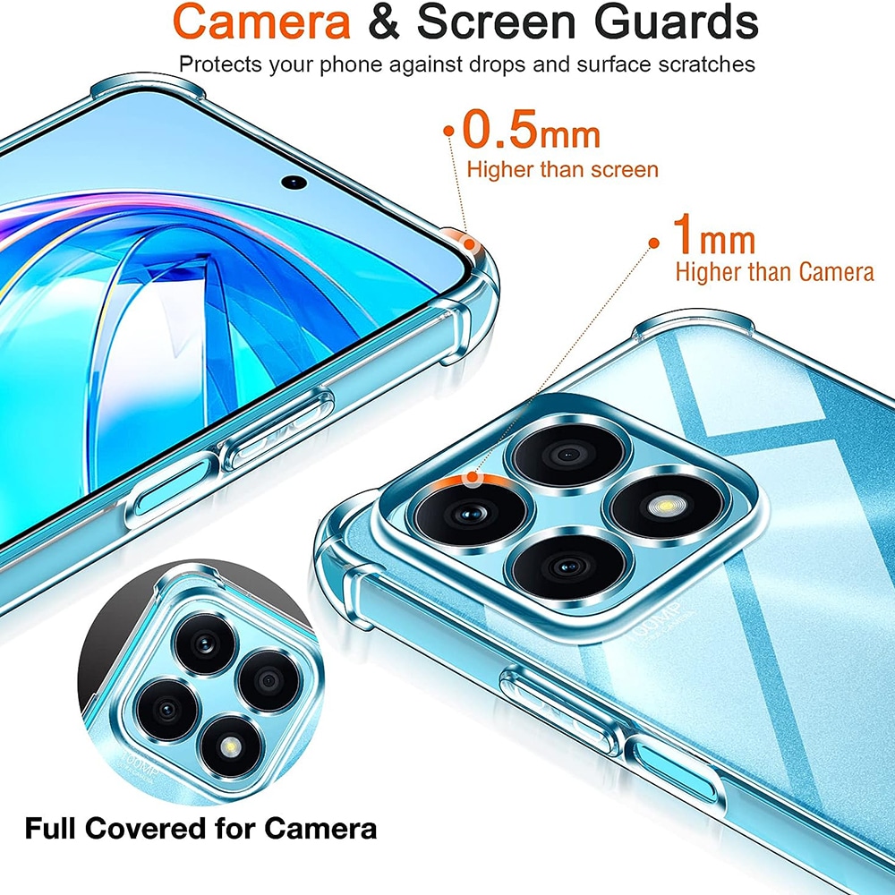 Techsuit Shockproof Clear Silicone - θήκη για Honor X8a - Διάφανο - Image 4