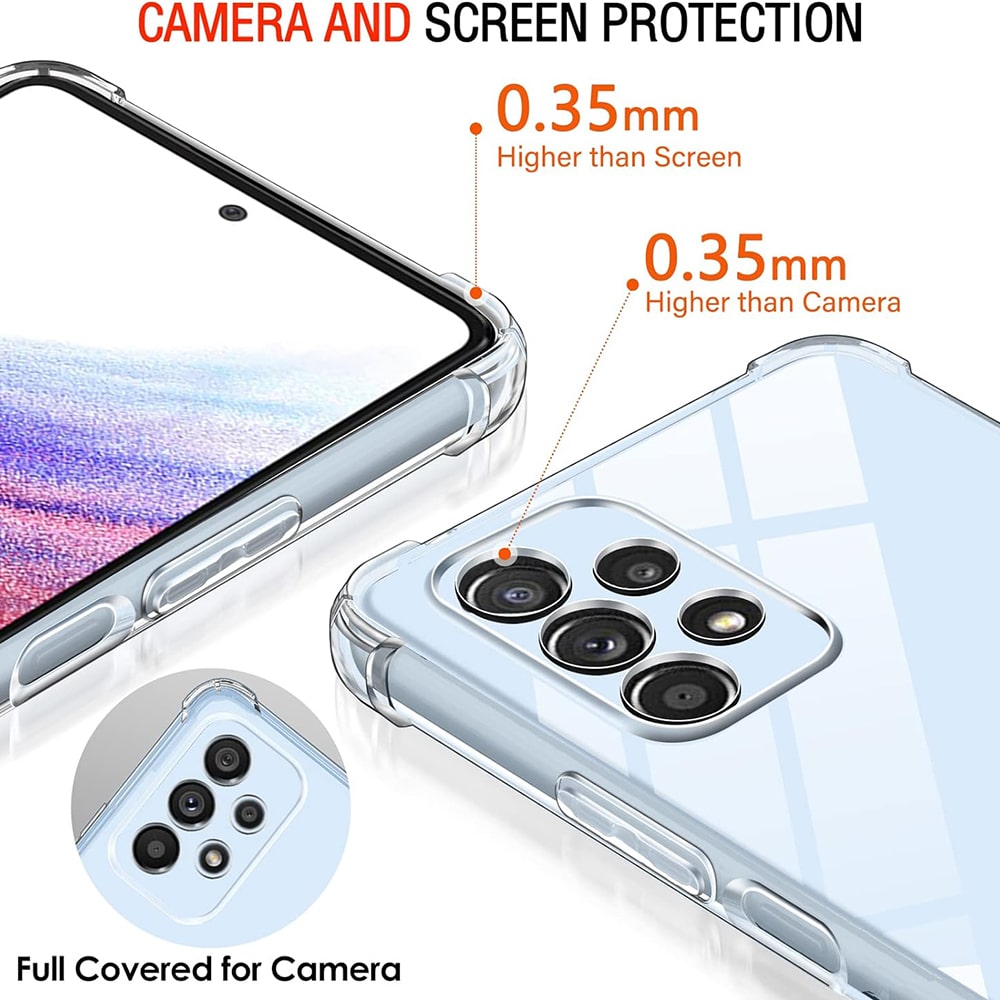 Techsuit Ανθεκτική Διαφανής Σιλικόνη - θήκη για Samsung Galaxy A53 5G - Διάφανο - Image 3