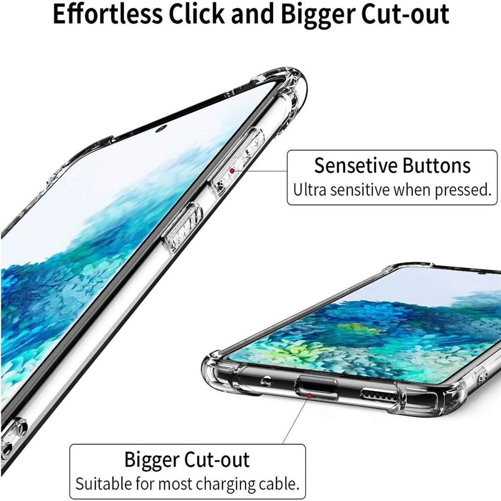 Techsuit Shockproof Clear Silicone - θήκη για Samsung Galaxy S20+ - Διάφανο - Image 3