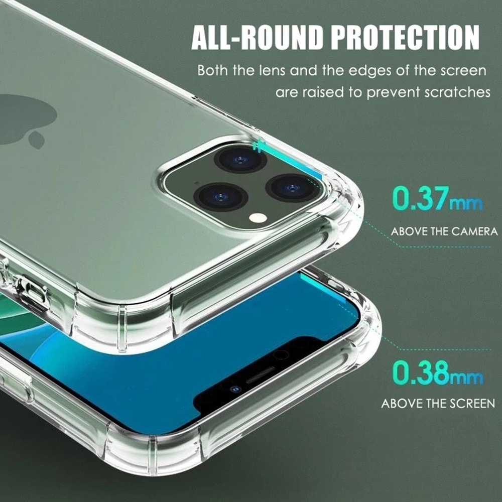 Techsuit Shockproof Clear Silicone - θήκη για Apple iPhone 12 Pro Max - Διάφανο - Image 5