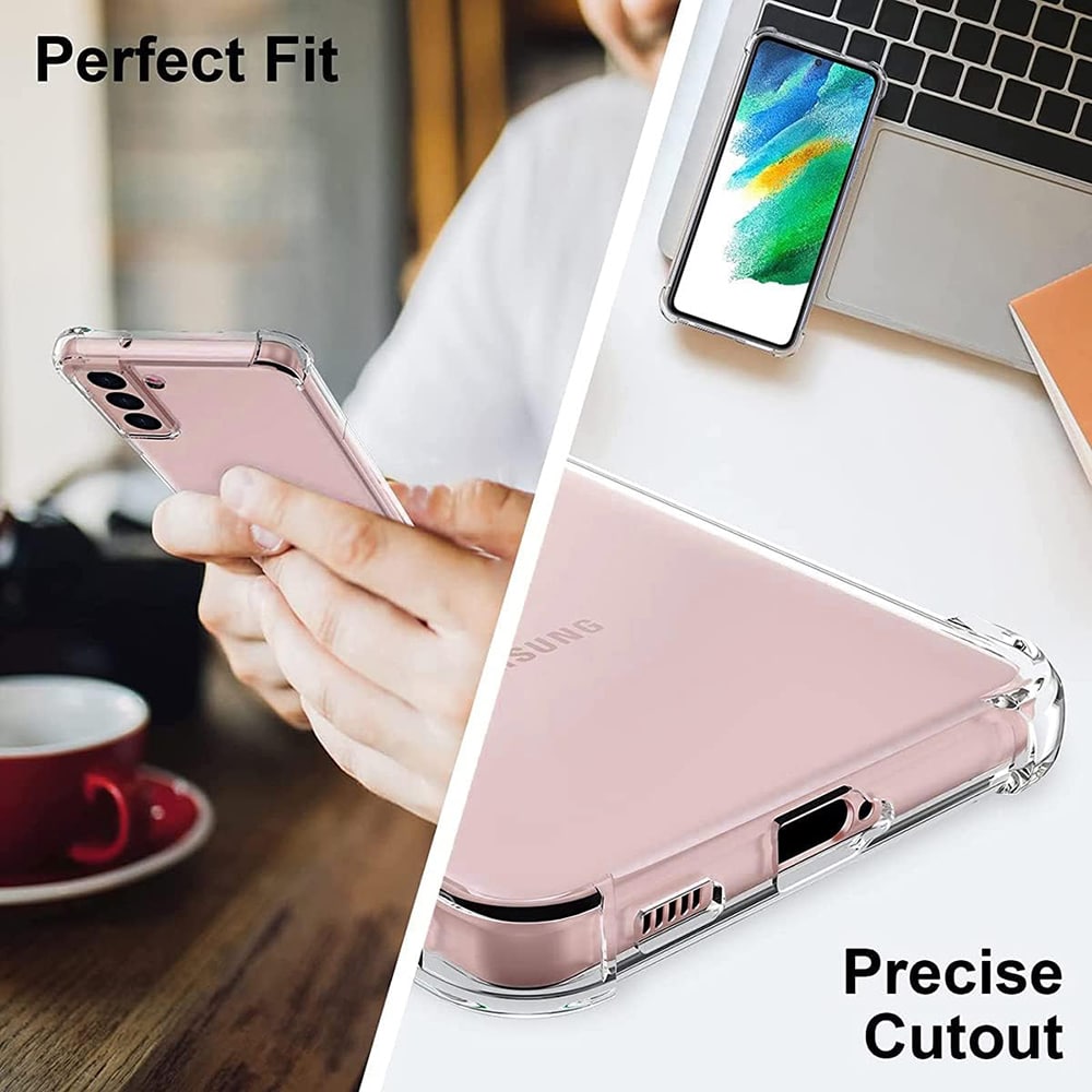 Techsuit Shockproof Clear Silicone - θήκη για Samsung Galaxy S21 5G - Διάφανο - Image 4