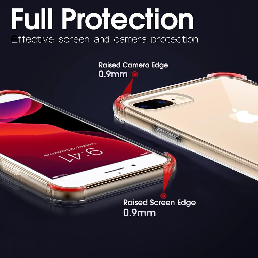 Techsuit Shockproof Clear Silicone - θήκη για Apple iPhone 7 Plus / 8 - Διάφανο - Image 5