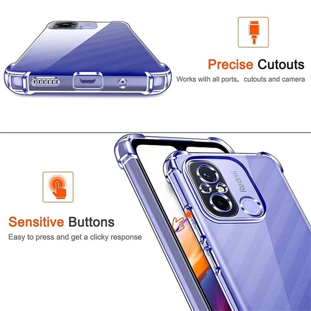Techsuit Shockproof Clear Silicone - Motorola Moto E13 - Διάφανο - Image 3