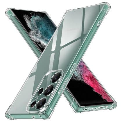 Techsuit Shockproof Clear Silicone - θήκη για Samsung Galaxy S22 Ultra 5G - Διάφανο