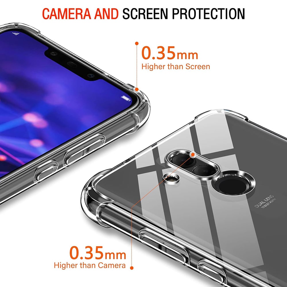 Techsuit Shockproof Clear Silicone - θήκη για Huawei Mate 20 lite - Διάφανο - Image 2