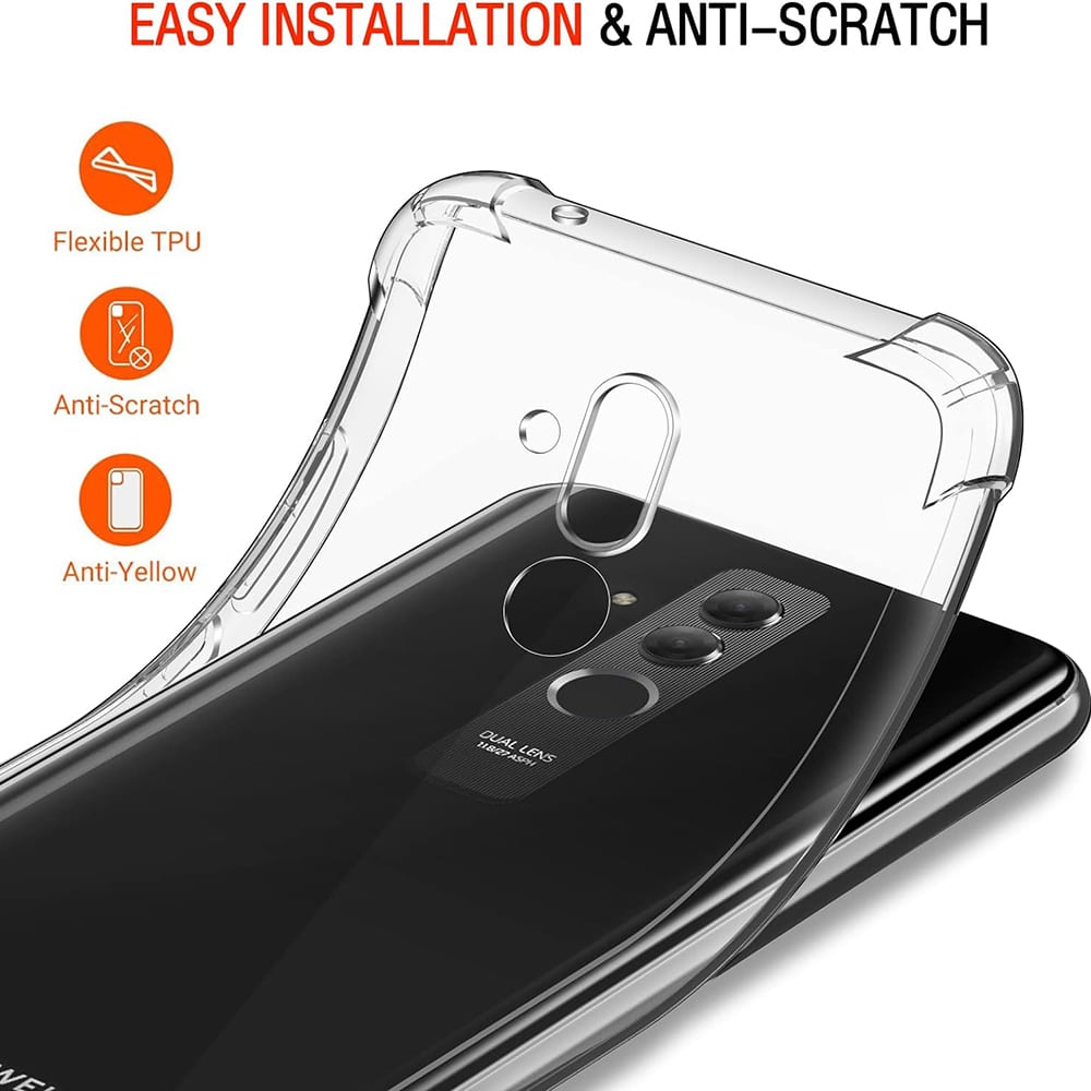 Techsuit Shockproof Clear Silicone - θήκη για Huawei Mate 20 lite - Διάφανο - Image 3