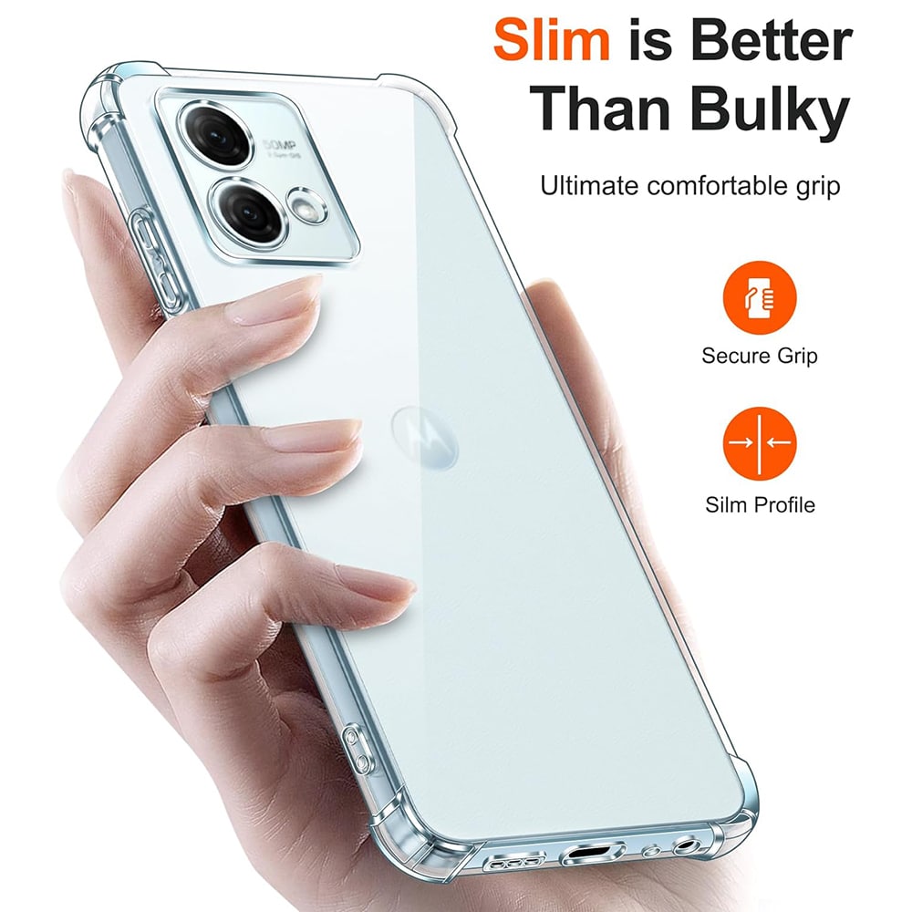 Techsuit Shockproof Clear Silicone - Motorola Moto G84 - Διάφανο - Image 2
