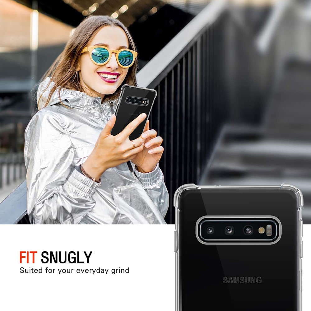 Techsuit Shockproof Clear Silicone - θήκη για Samsung Galaxy S10 - Διάφανο - Image 2