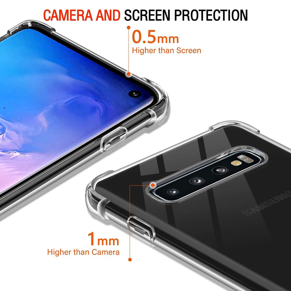 Techsuit Shockproof Clear Silicone - θήκη για Samsung Galaxy S10 - Διάφανο - Image 3