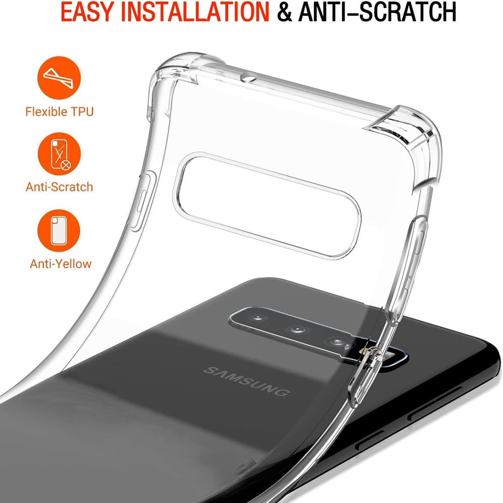 Techsuit Shockproof Clear Silicone - θήκη για Samsung Galaxy S10 - Διάφανο - Image 5