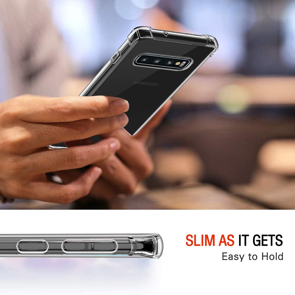 Techsuit Shockproof Clear Silicone - θήκη για Samsung Galaxy S10 - Διάφανο - Image 6