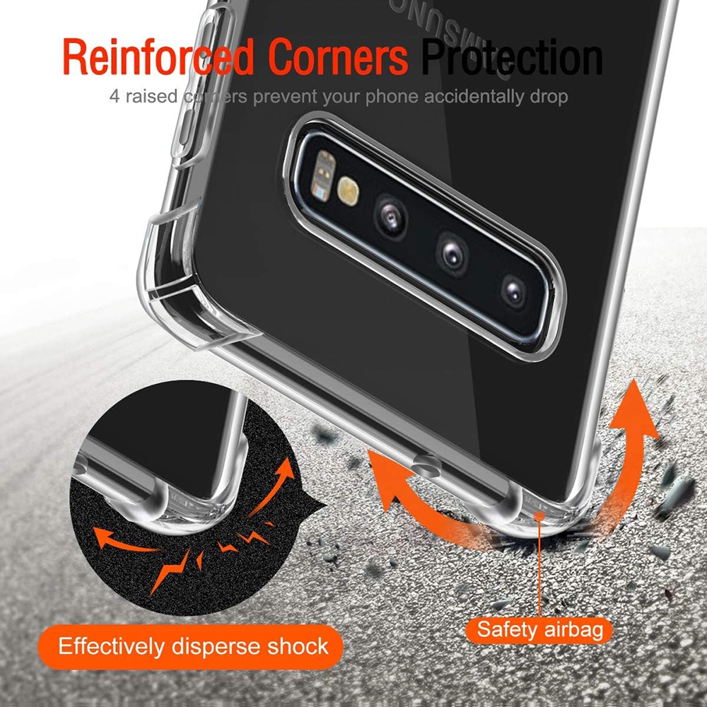 Techsuit Shockproof Clear Silicone - θήκη για Samsung Galaxy S10 - Διάφανο - Image 4