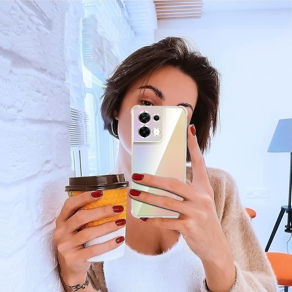 Techsuit Shockproof Clear Silicone - θήκη για Oppo Reno8 - Διάφανο - Image 5