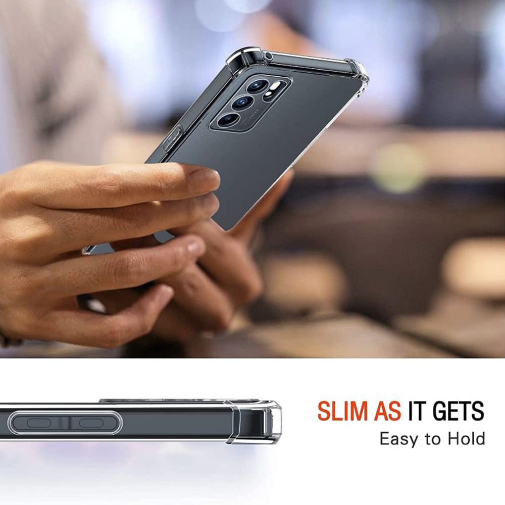 Techsuit Shockproof Clear Silicone - θήκη για Oppo Reno6 5G - Διάφανο - Image 2