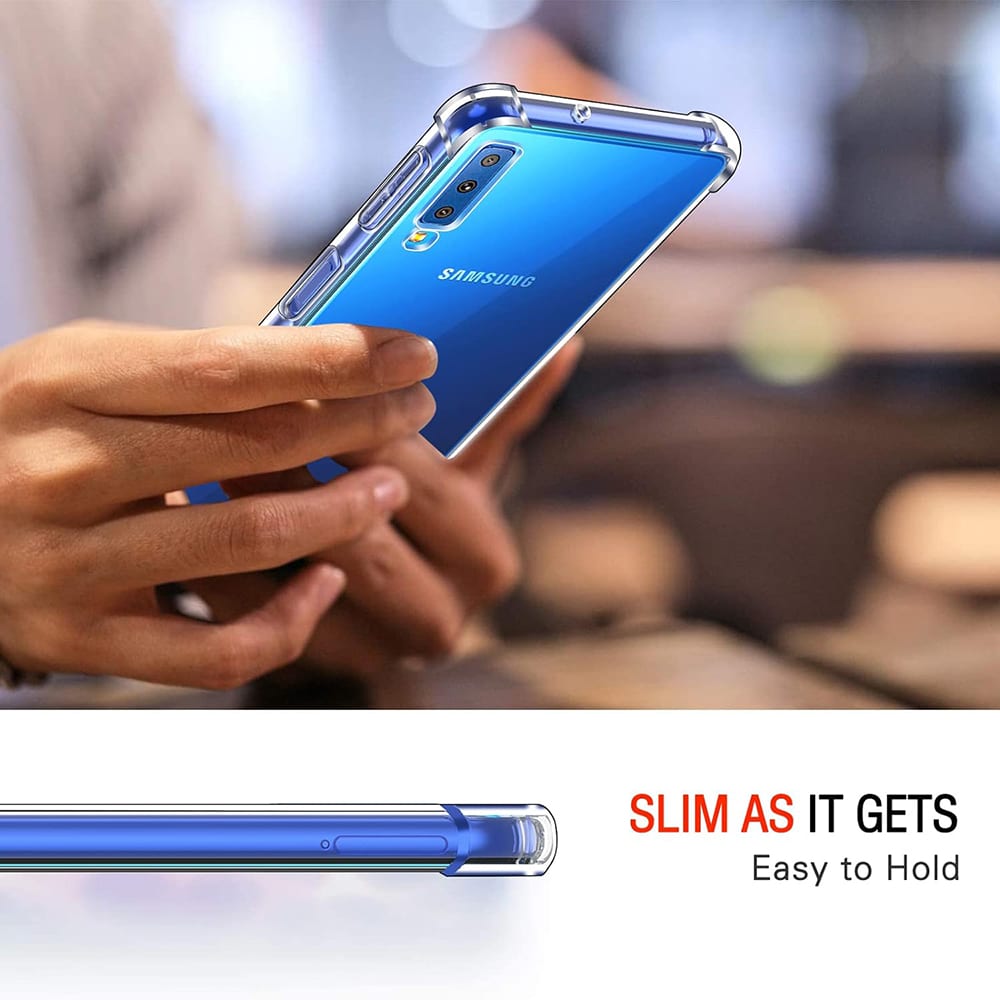 Techsuit Shockproof Clear Silicone - θήκη για Samsung Galaxy A7 (2018) - Διάφανο - Image 6