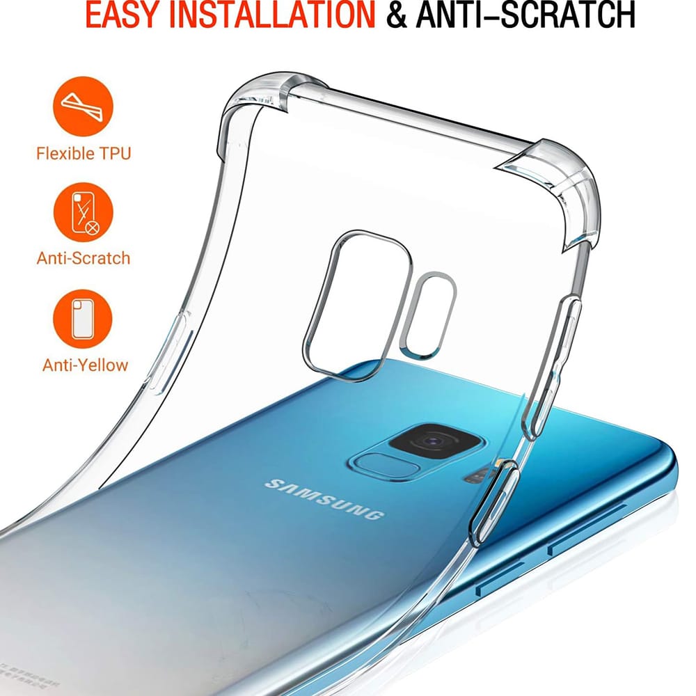 Techsuit Shockproof Clear Silicone - θήκη για Samsung Galaxy S9 - Διάφανο - Image 3