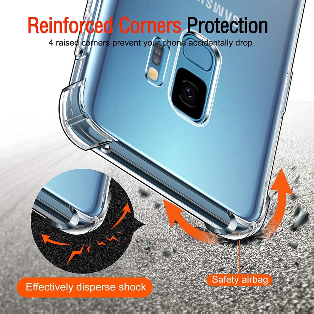 Techsuit Shockproof Clear Silicone - θήκη για Samsung Galaxy S9 - Διάφανο - Image 5