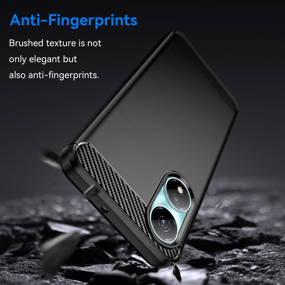 Techsuit Carbon Silicone - θήκη για Honor X7b - Μαύρο - Image 3