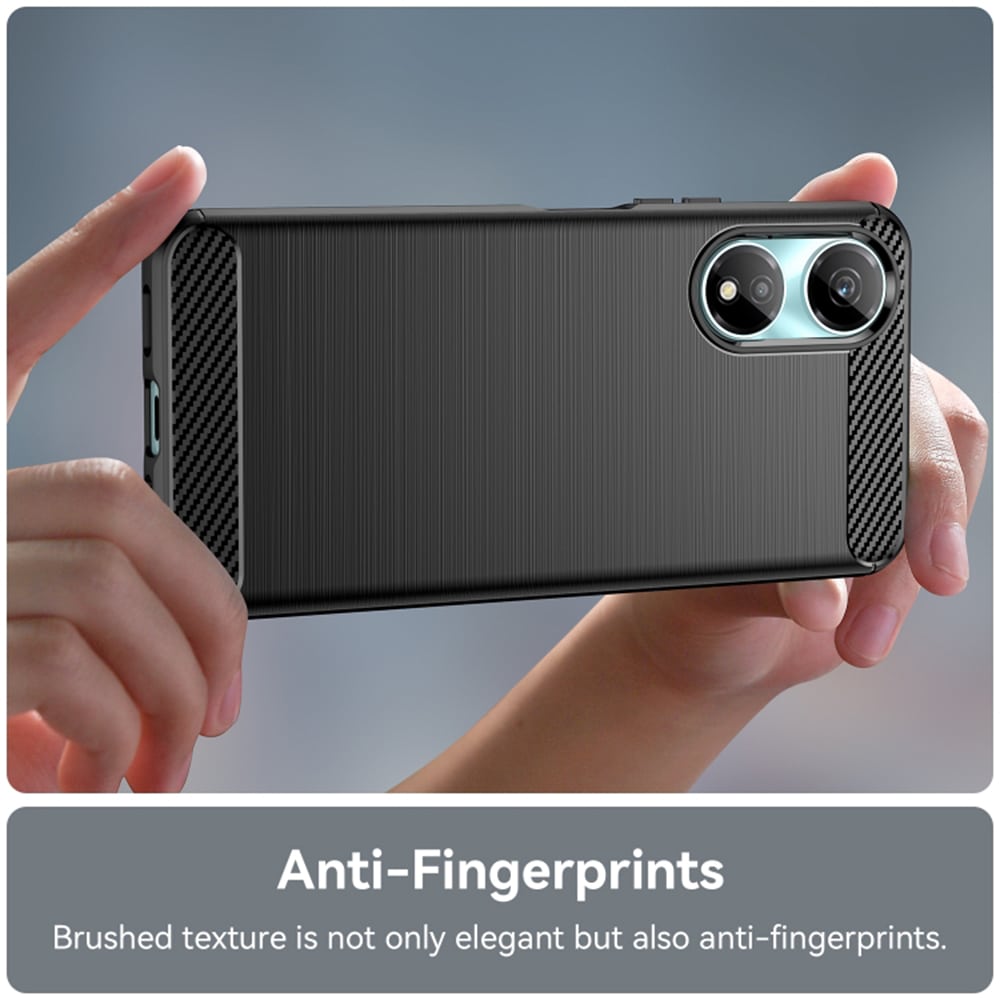 Techsuit Carbon Silicone - θήκη για Honor X7b - Μαύρο - Image 5