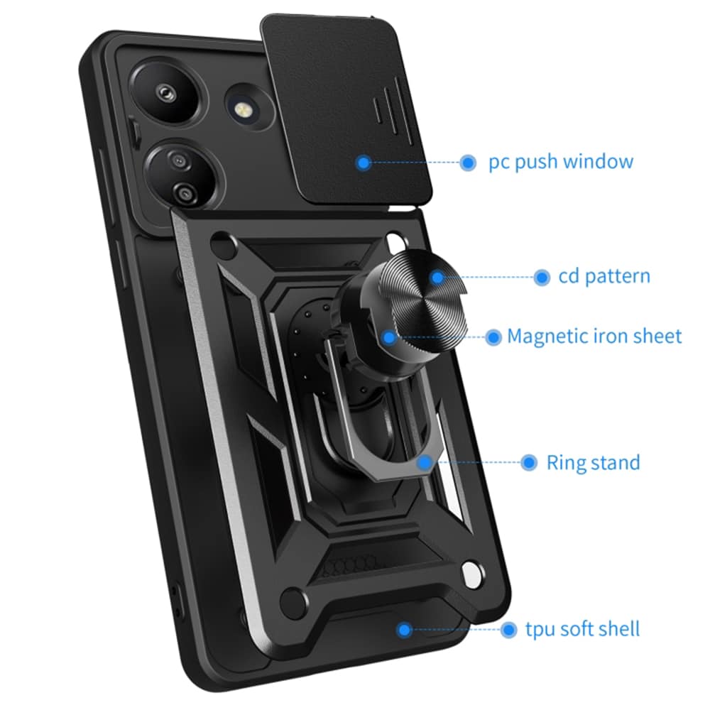 Techsuit CamShield Series - θήκη για Xiaomi Redmi 13C - Μαύρο - Image 4