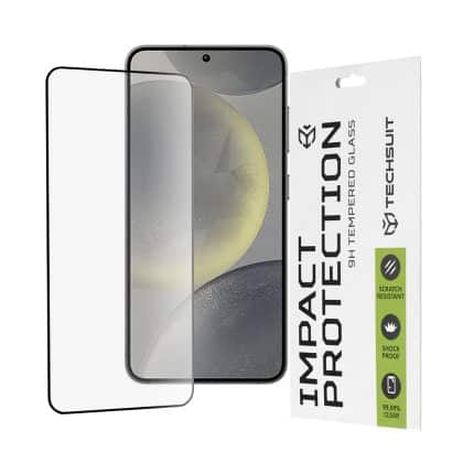 Techsuit - 111D Full Cover / Full Glue Glass - Samsung Galaxy S24 / S25 - Black