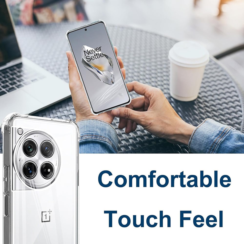 Techsuit Shockproof Clear Silicone - θήκη για Oneplus 12 - Διάφανο - Image 3