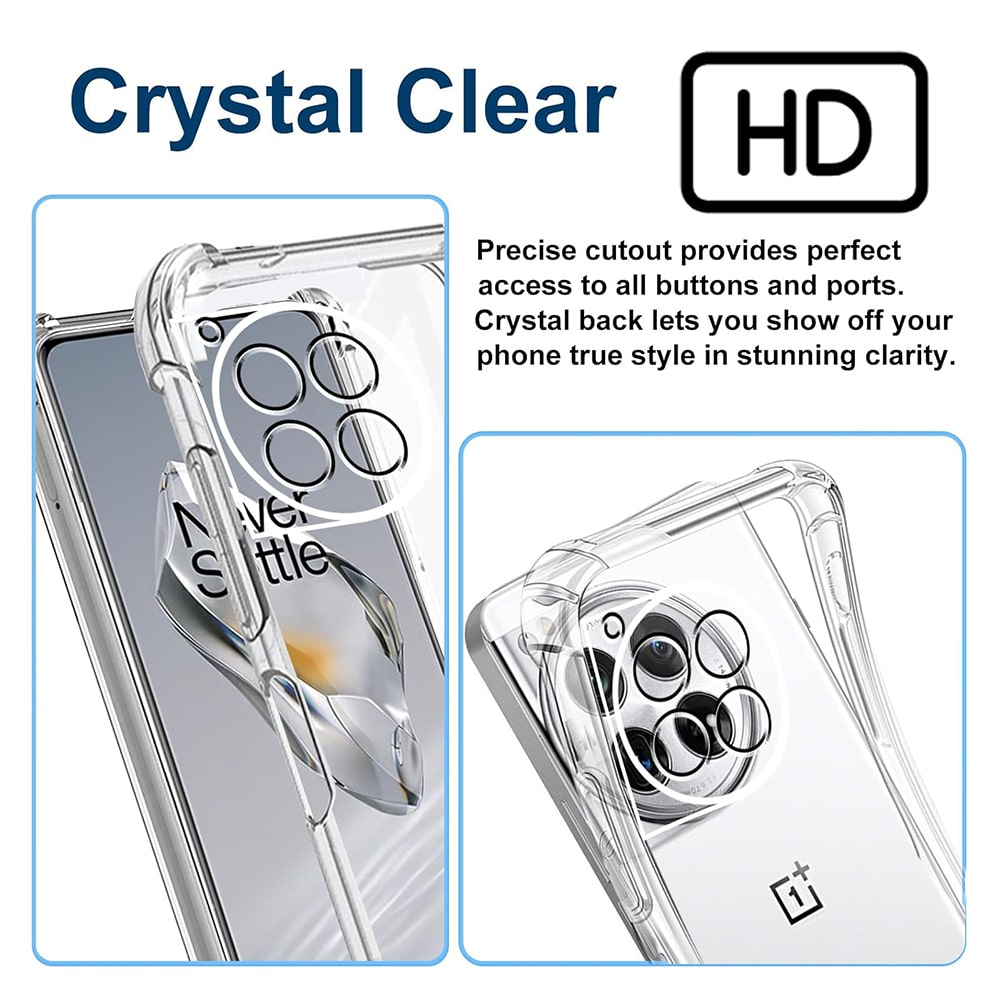 Techsuit Shockproof Clear Silicone - θήκη για Oneplus 12 - Διάφανο - Image 5