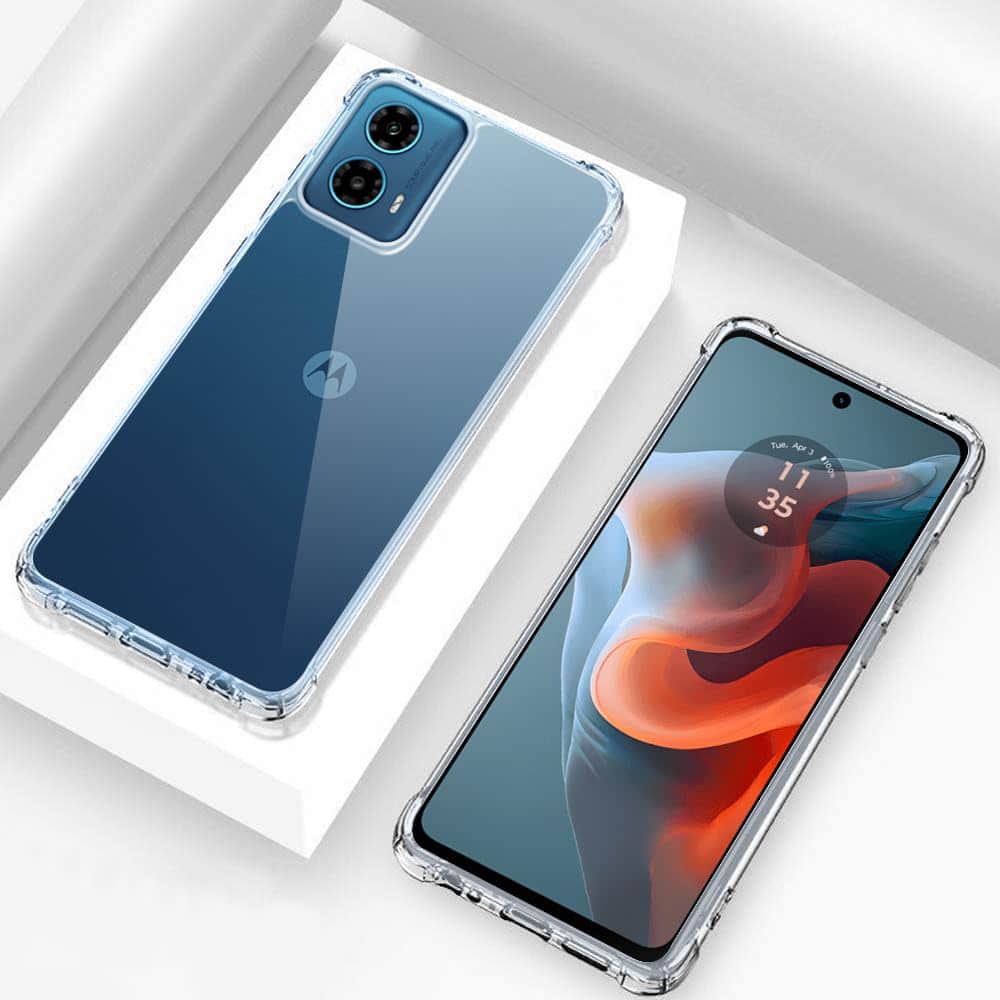 Techsuit Shockproof Clear Silicone - θήκη για Motorola Moto G34 - Διάφανο - Image 4