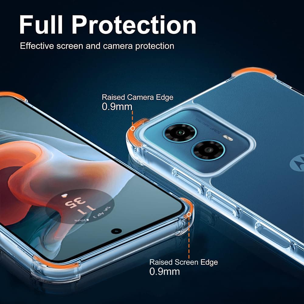 Techsuit Shockproof Clear Silicone - θήκη για Motorola Moto G34 - Διάφανο - Image 5