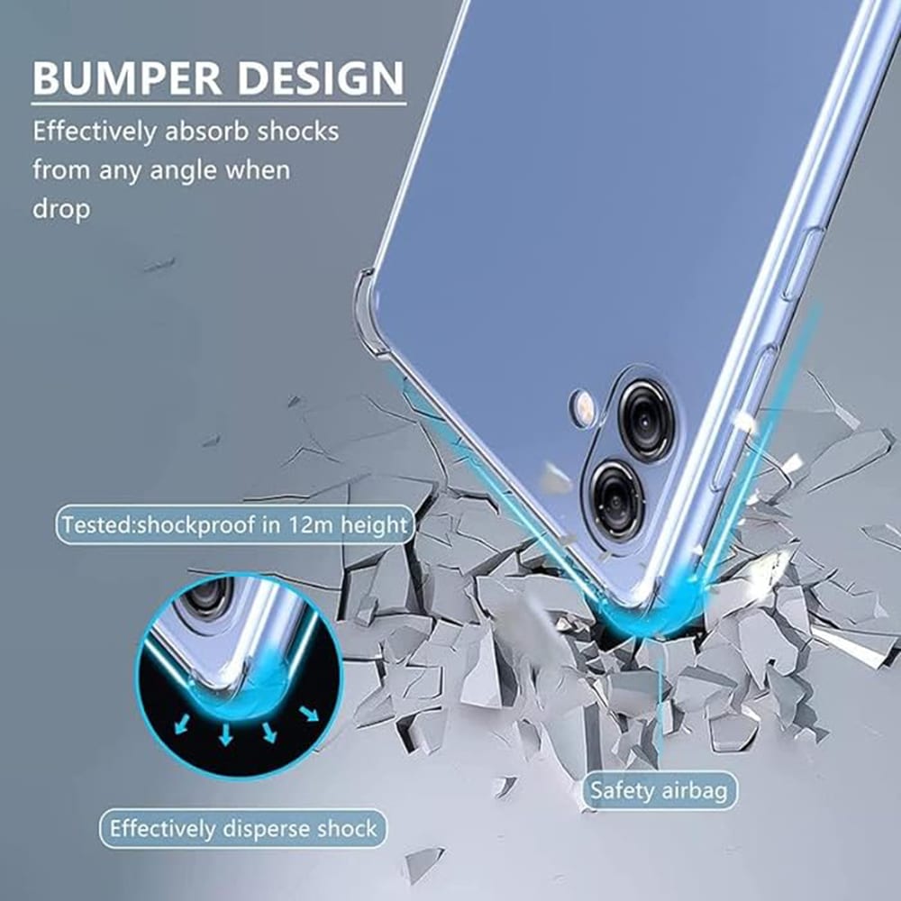 Techsuit Ανθεκτική Διαφανής Σιλικόνη - θήκη για Samsung Galaxy A05 - Διάφανο - Image 6