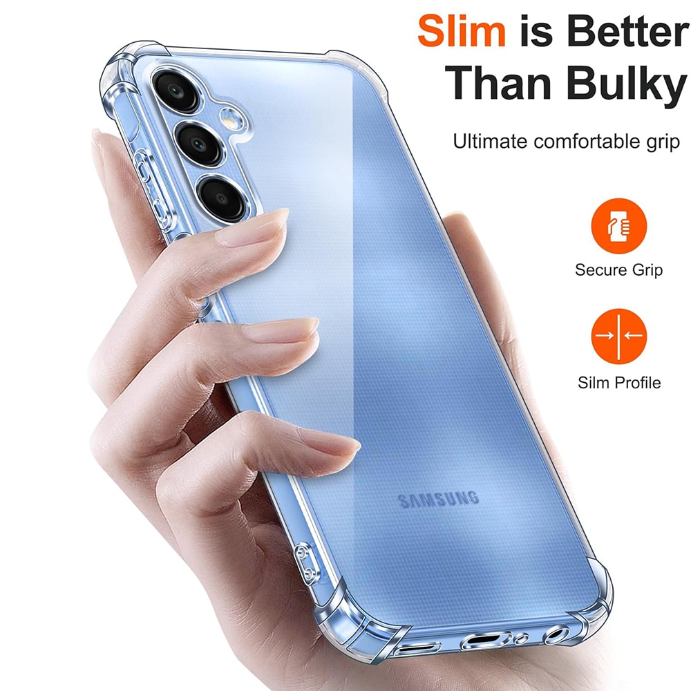 Techsuit Shockproof Clear Silicone - θήκη για Samsung Galaxy A25 - Διάφανο - Image 2