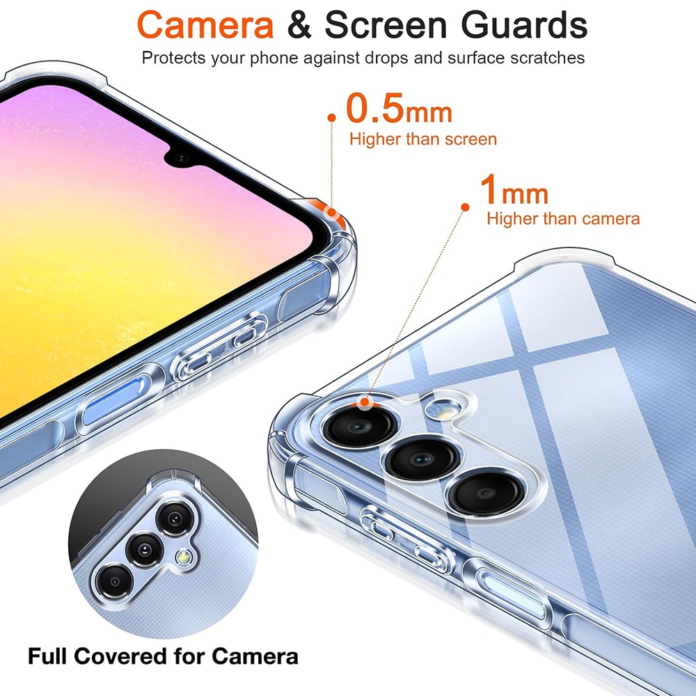Techsuit Shockproof Clear Silicone - θήκη για Samsung Galaxy A25 - Διάφανο - Image 4