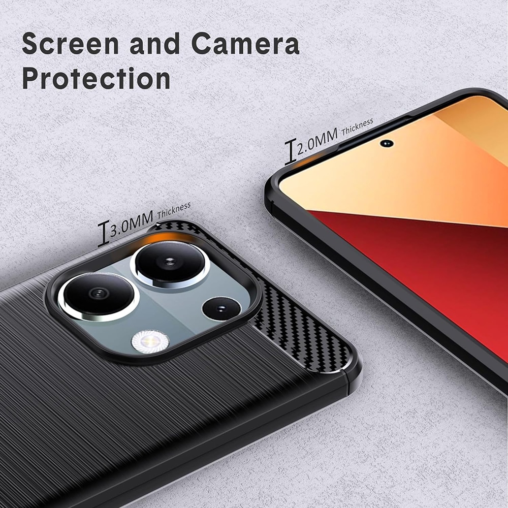 Techsuit Carbon Silicone - θήκη για Xiaomi Redmi Note 13 Pro / Poco M6 - Μαύρο - Image 4
