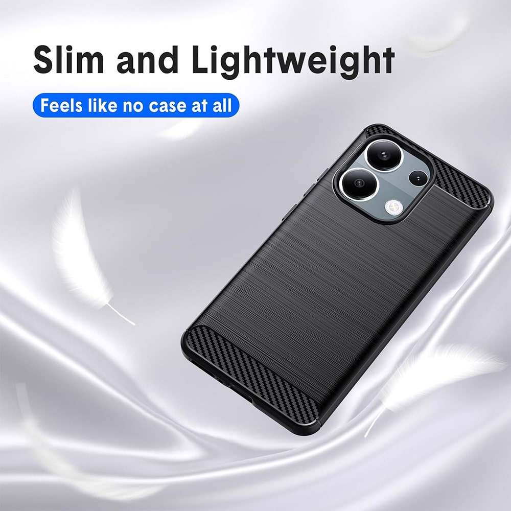 Techsuit Carbon Silicone - θήκη για Xiaomi Redmi Note 13 Pro / Poco M6 - Μαύρο - Image 5