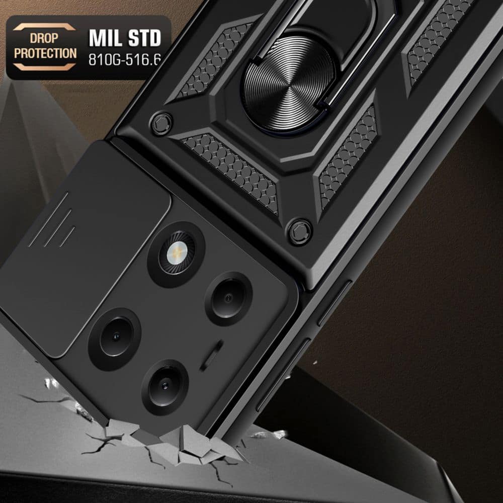 Techsuit CamShield Series - θήκη για Xiaomi Redmi Note 13 Pro / Poco M6 14S - Μαύρο - Image 3