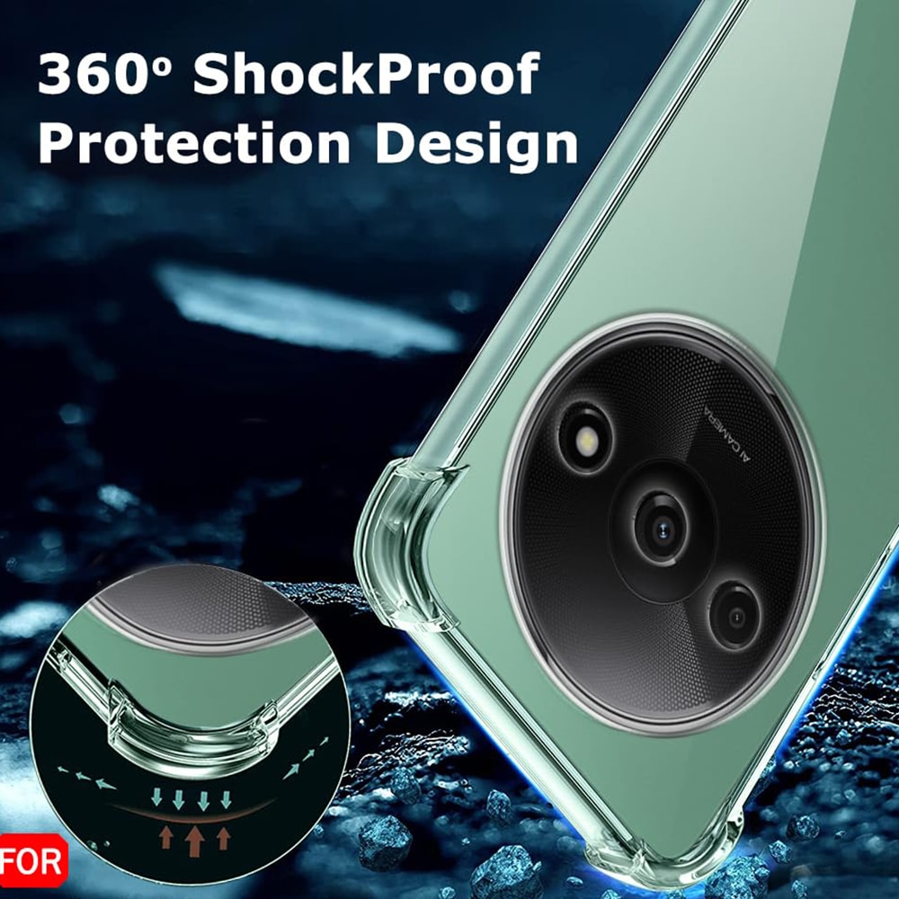 Techsuit Shockproof Clear Silicone - θήκη για Xiaomi Redmi A3 / - Διάφανο - Image 5
