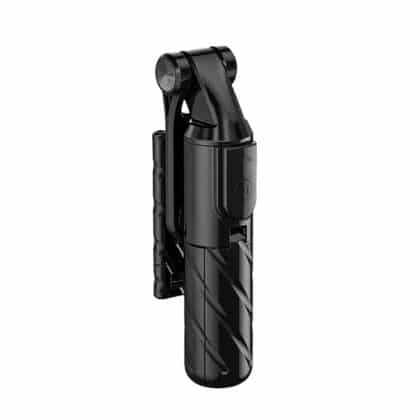 Techsuit - Mini Selfie Stick (K03) - Compact Tripod Mount with Bluetooth Remote Control, Foldable, 70cm - Black