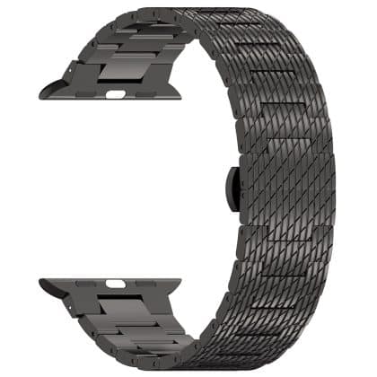Techsuit Watchband - θήκη για Apple Watch 10 / 38mm (1st gen) 42mm 6 7 8 9 Edition Series 2 3 5 SE (2022) 1 Aluminum 11 4 Sport Ultra - Μαύρο