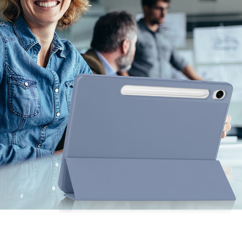 Techsuit - Flex Trifold (με θήκη για stylus) - Samsung Galaxy Tab S9 FE - Μωβ - Image 2
