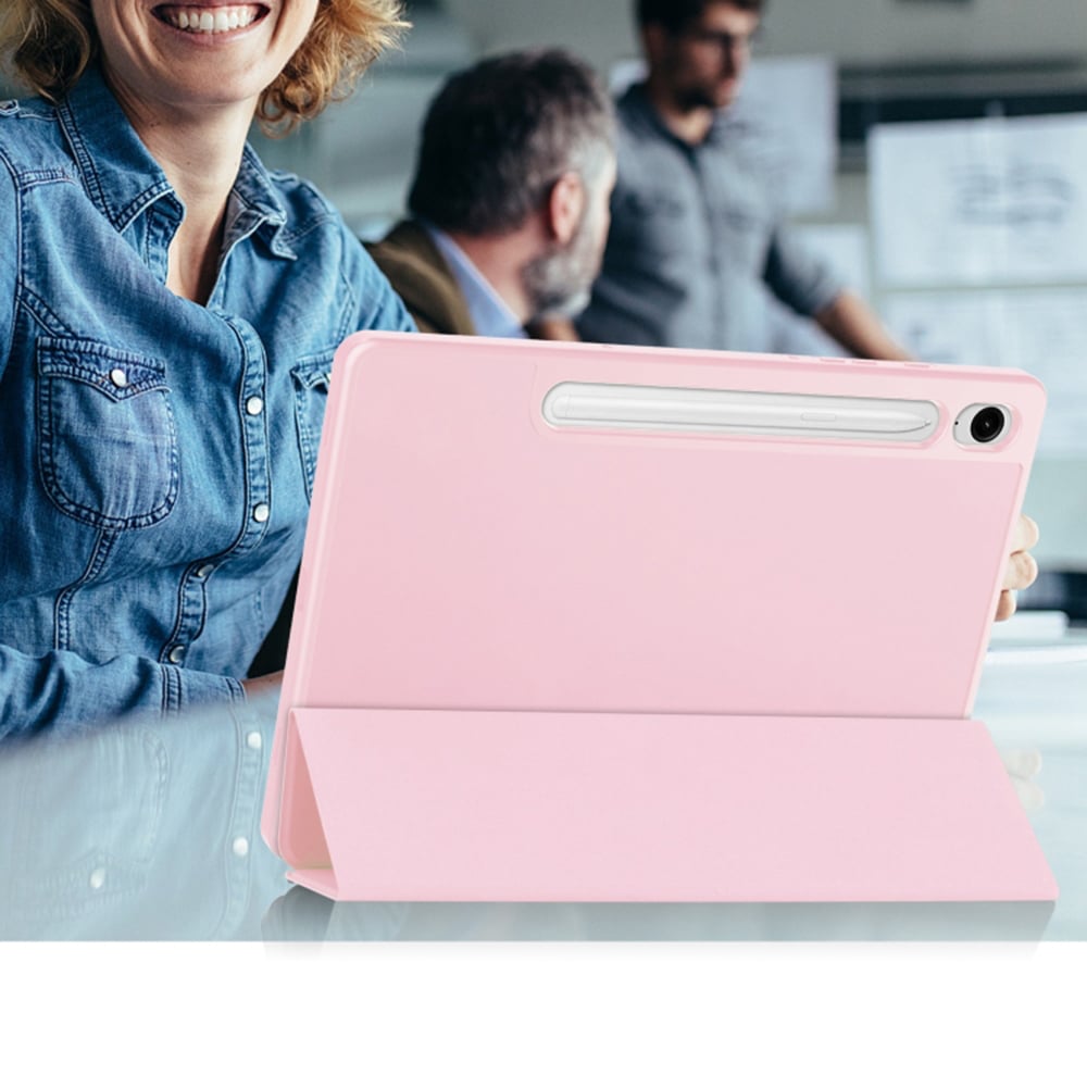 Techsuit - Flex Trifold (με Θήκη για Μολύβι) - Samsung Galaxy Tab S9 FE - Ροζ - Image 5
