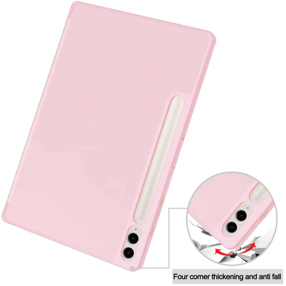 Techsuit - Flex Trifold (με θήκη για stylus) - Samsung Galaxy Tab S9 FE Plus - Ροζ - Image 3