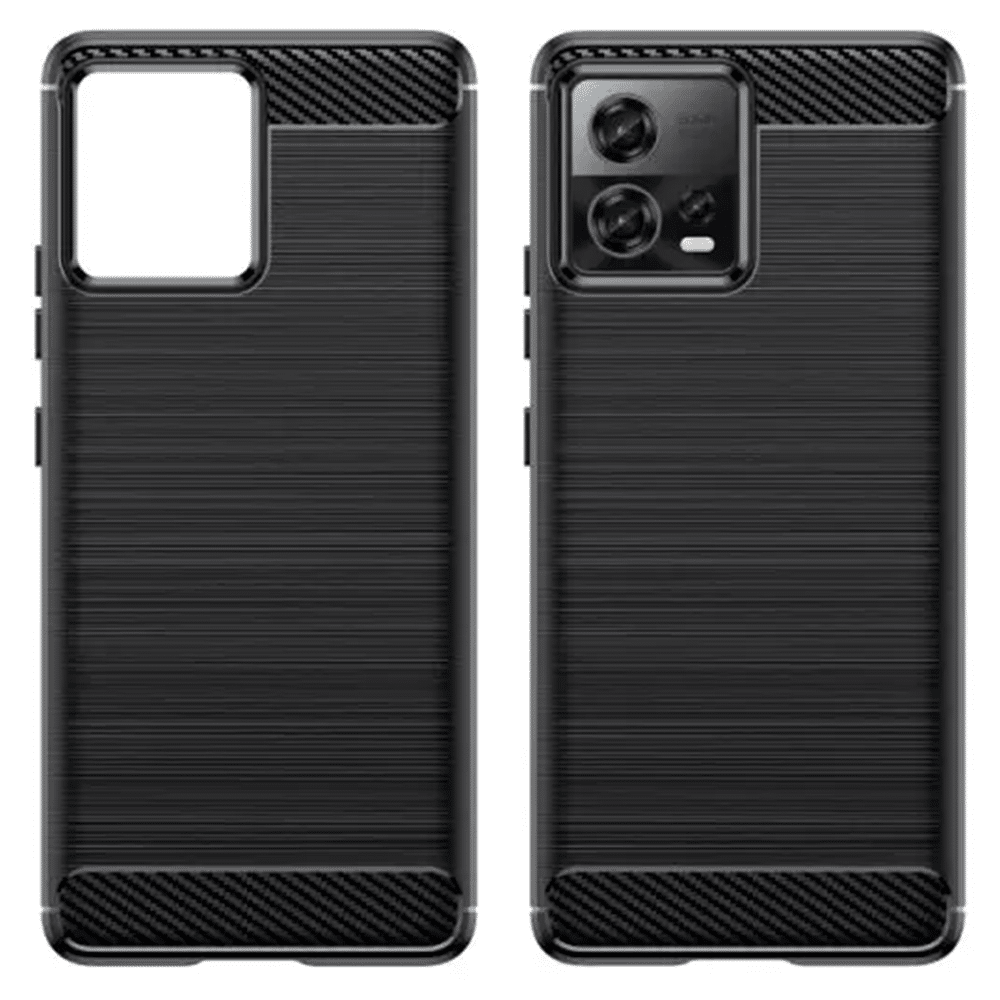 Techsuit Carbon Silicone - θήκη για Motorola Edge 30 Fusion - Μαύρο - Image 2