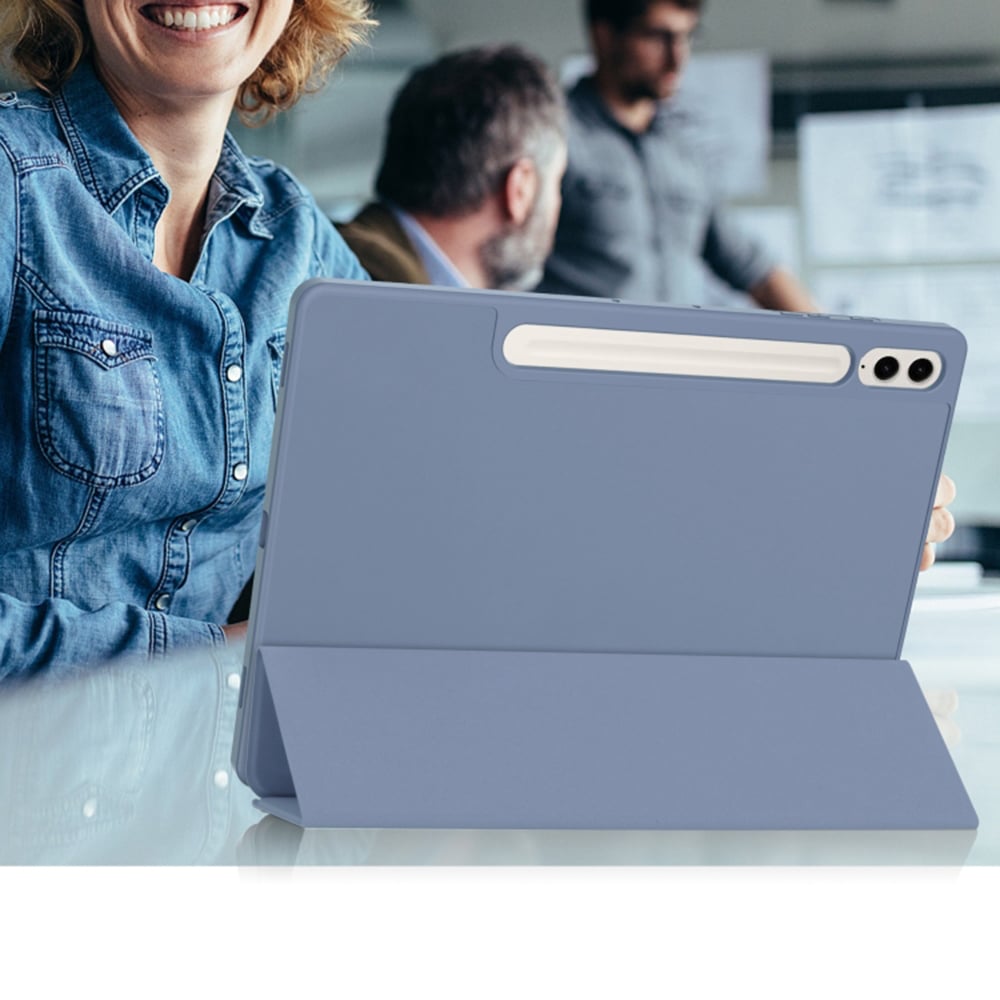 Techsuit - Flex Trifold (με Θήκη για Μολύβι) - Samsung Galaxy Tab S9 FE Plus - Γκρι - Image 5