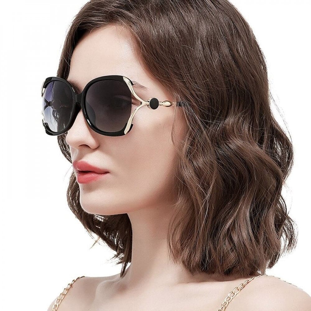 Techsuit - Γυναικεία Polarized Γυαλιά Ηλίου (1722) με Προστασία UV, PC - Μαύρο / Γκρι One Size - Image 5
